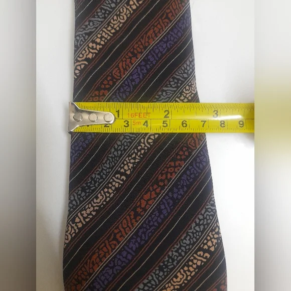 Missoni Cravette Striped Silk Tie *Vintage* - Picture 10 of 12